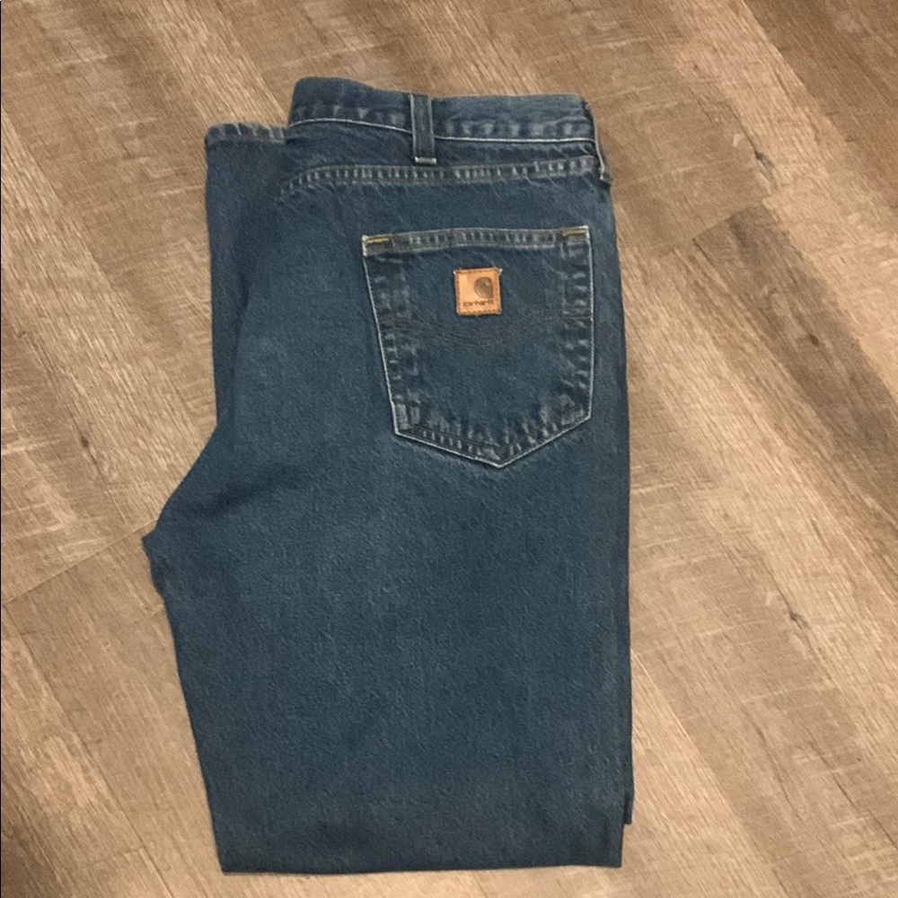 Carhartt Men's Relaxed Fit Blue Jeans 36x32